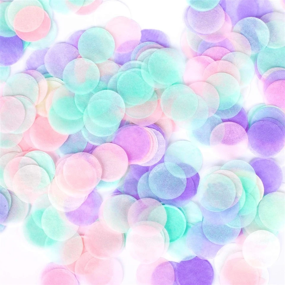 Paper Confetti Round Tissue Confetti Paper Confetti For Balloon, Wedding, Holiday, Birthday