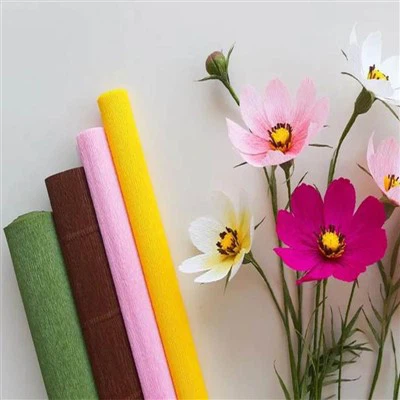 DIY Papier de crêpe à la main à la main